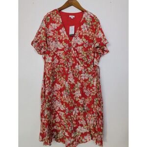 J Jill Floral Wrap Dress XL/1X NWT